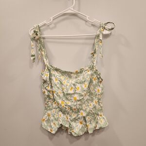 Elodie NWOT Cropped Floral Strap Top XL